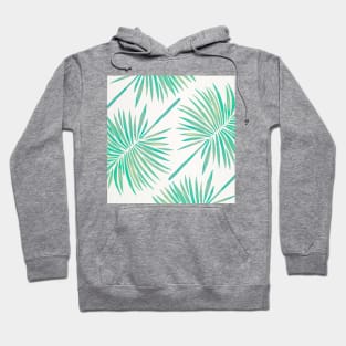 fan palm seafoam Hoodie